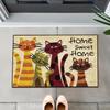 A Delicate Cat'S Sweet Home Entrance Mat, Suitable for Indoor Entryway Decoration,Perfect for Enhancing Your Living Space!