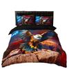 Adler Muster 3D Digitaldruck Quilt Set Dreiteiliges Bettwäscheset