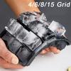 New 4/6/8/15 Grid Silicone Ice Cube Molds Large Tray Mold Ice Cube Maker Reusable Durable Bar Pub Whiskey Cocktail Ice Bloc