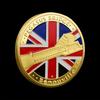 Replica Coin World War II British D-Day Commemorative Gold Coin-British Bulldog and Pegasus Bridge Design,Collectible Coin Gift