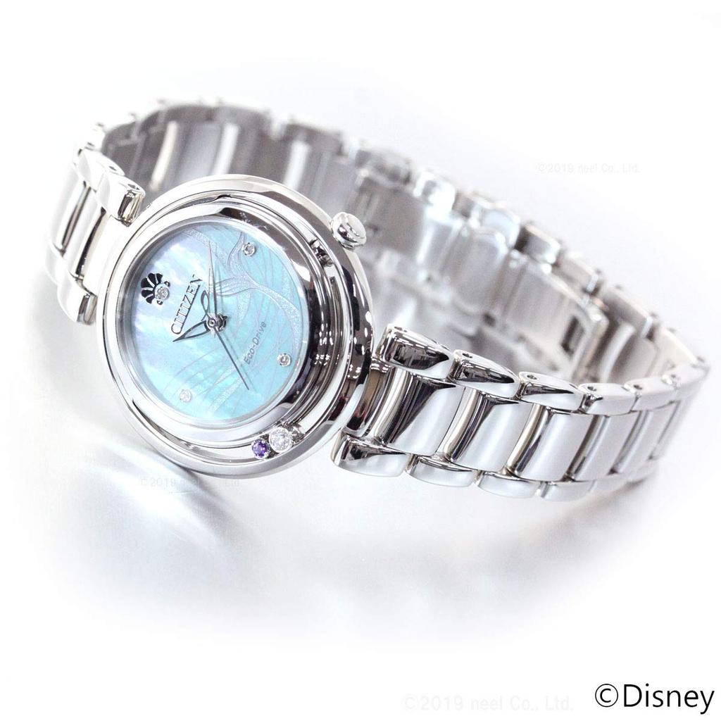 Citizen Elle PRINCESS Series The Little Mermaid Silver Watch Eco-Drive [ARIEL] EM0820-56N Women's