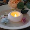 Flameless LED Floating Waterproof Plastic Candles Tea Light Romantic Flickering Votive Wax Tealight for Party Bathroom Decor