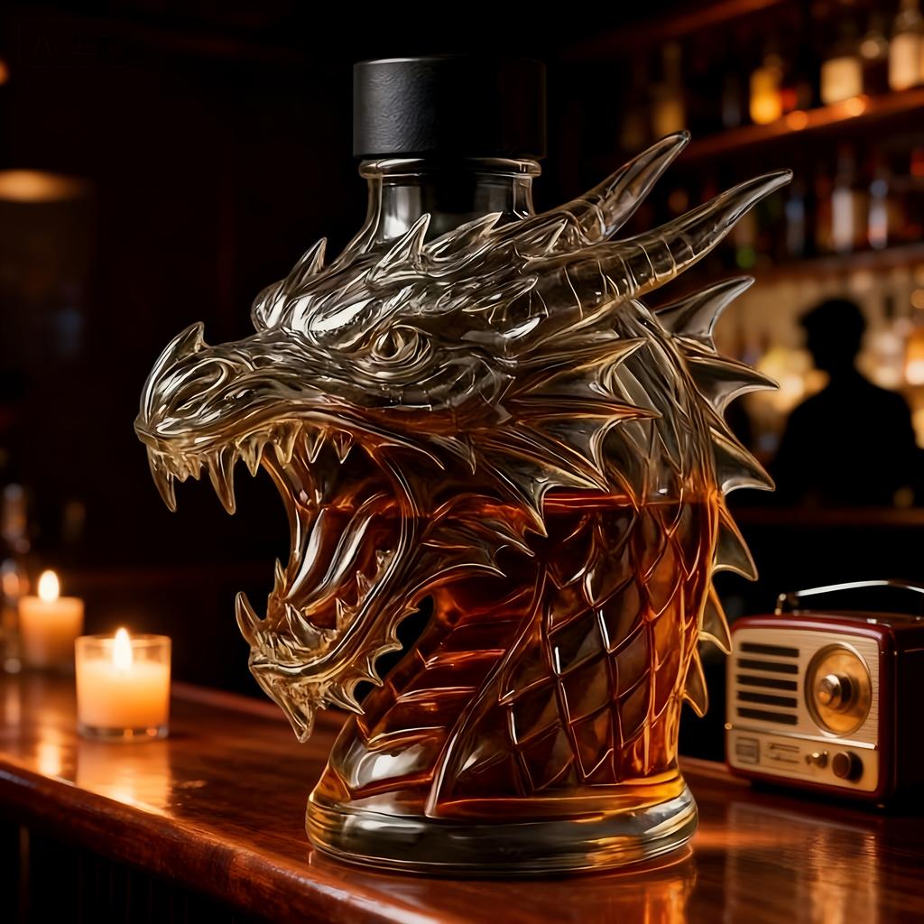 Jedinečně navržená vánoční karafa na víno, s 3D designem, s 10,14uncovou lahví na whisky. Ideální pro domácí dekorace, restaurace, Vánoce