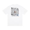 Camiseta de Algodón Unisex de Corte Holgado con Estampado de Letras Camiseta Casual de Manga Corta para Adolescentes y Adultos