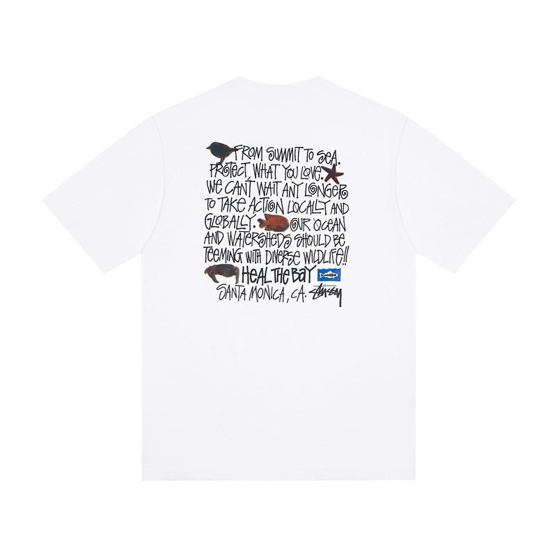 Camiseta de Algodón Unisex de Corte Holgado con Estampado de Letras Camiseta Casual de Manga Corta para Adolescentes y Adultos