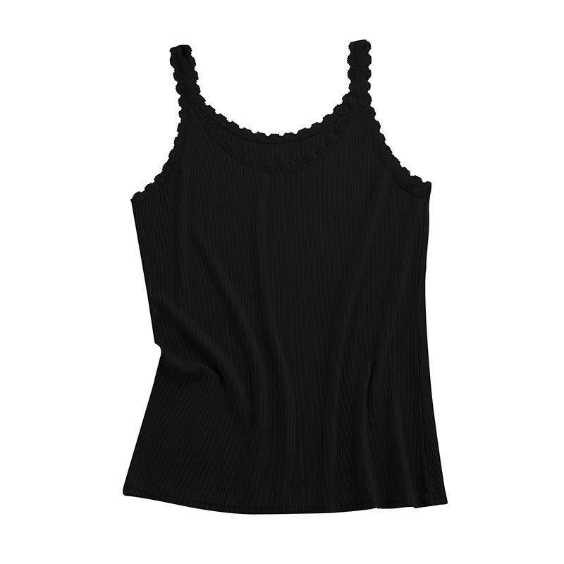 

Summer Lace Ribbed Camisole Bodysuit Base Layer Underwear One Size (80-130 kg)