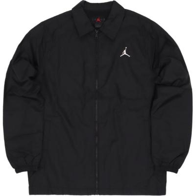 Alphabet Pattern Print Zip-Up Jacket With Stand Collar Men Outerwear Black FD7424-010