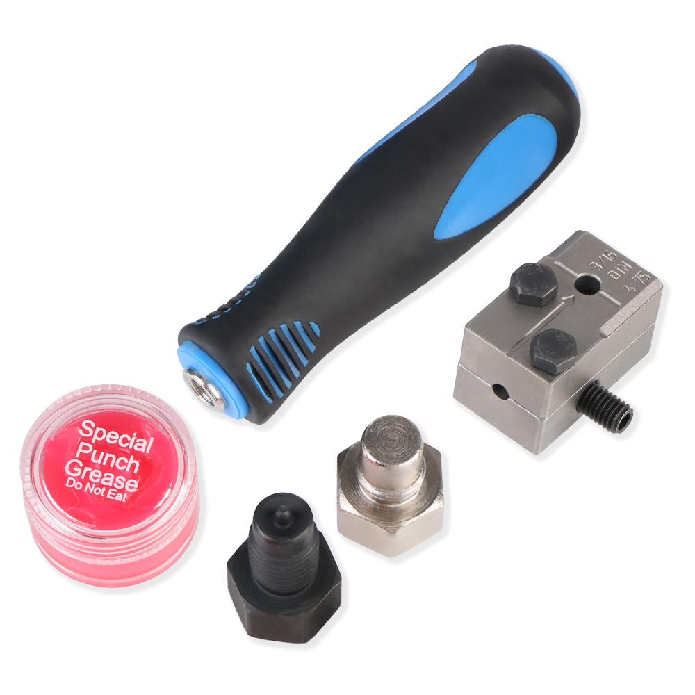 Utensili per Riparazione Auto Moto Camion Strumento Manutenzione Auto Kit Svasatubi per Tubi Freno Adattatore per Doppia Svasatura 3/16 pollici Svasatubi Universale per Tubi Freno