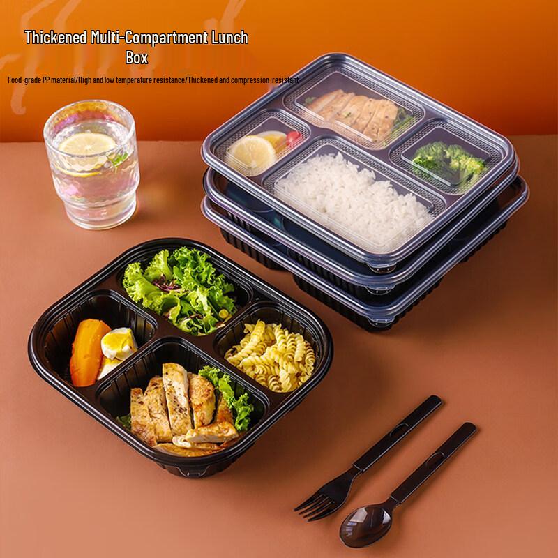 ZISIZ Disposable Lunch Box with Lid