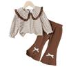 Kids Casual Long-Sleeve Set, Comfortable Daily Wear Outfits