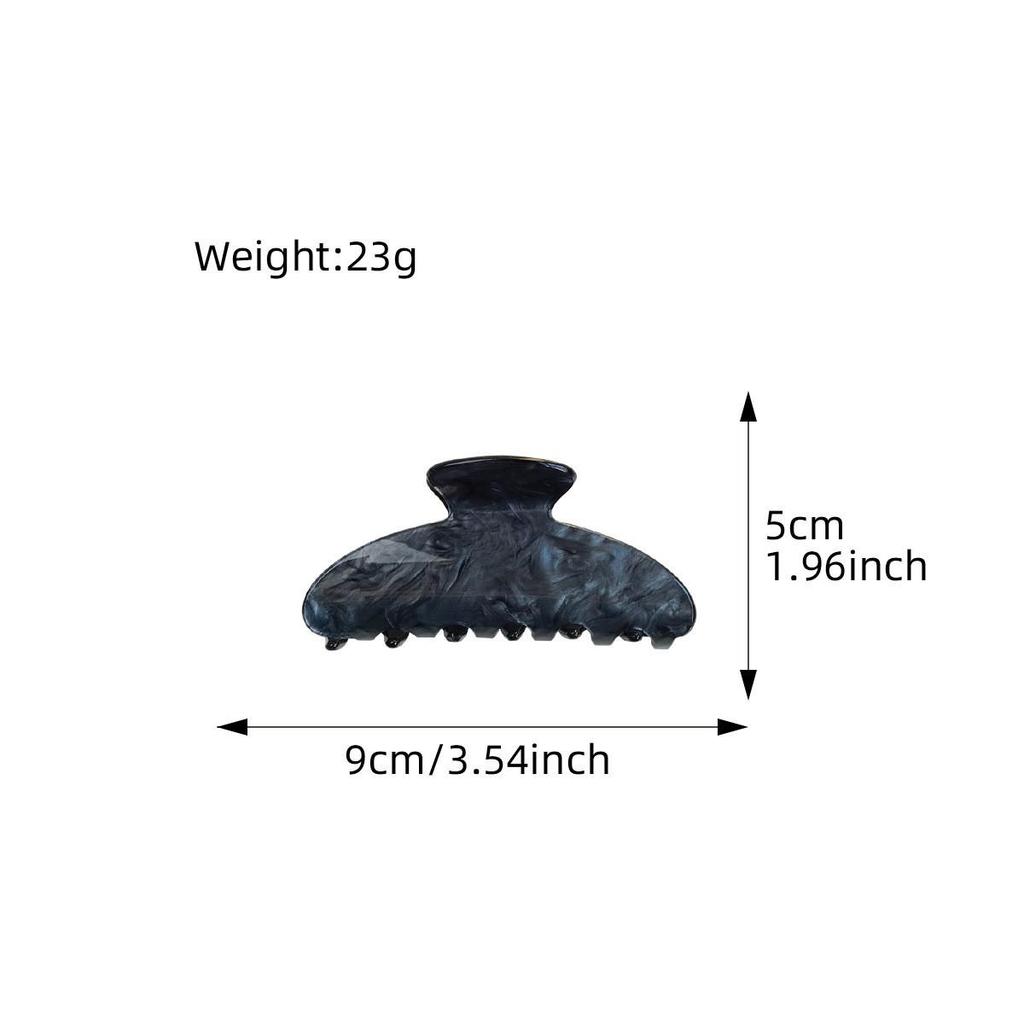 Large Acetate Hair Clip for Women - Korean Fashionable Jelly Color Hair Claw with High-End Feel