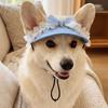 With Ear Holes Pet Sun Hat Sweet Dog Baseball Cap Pet Supplies Puppy Denim Cap Hiking Sports