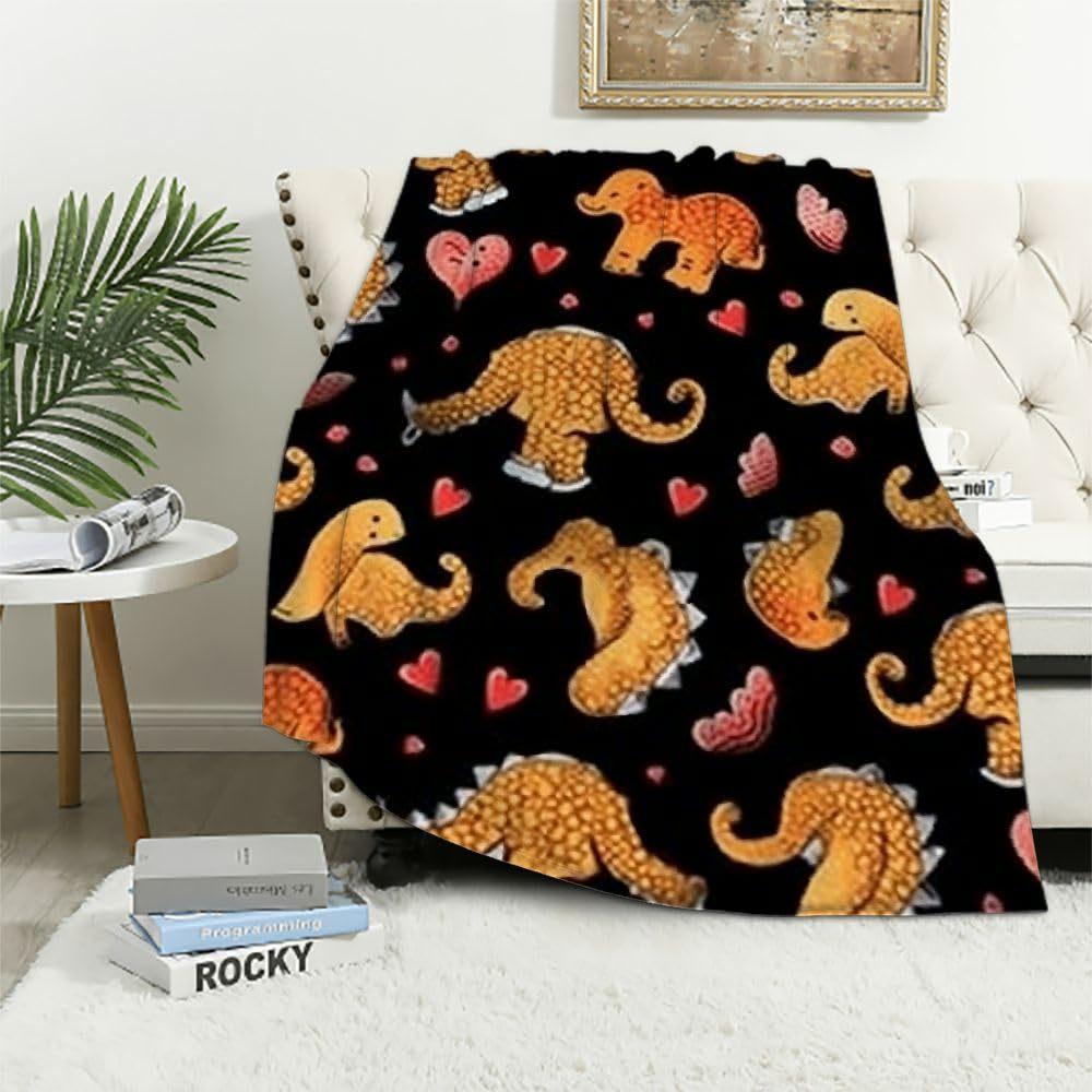 Dinosaur chicken nuggets blanket gift soft comfortable flannel bedding blanket sofa office camping blanket