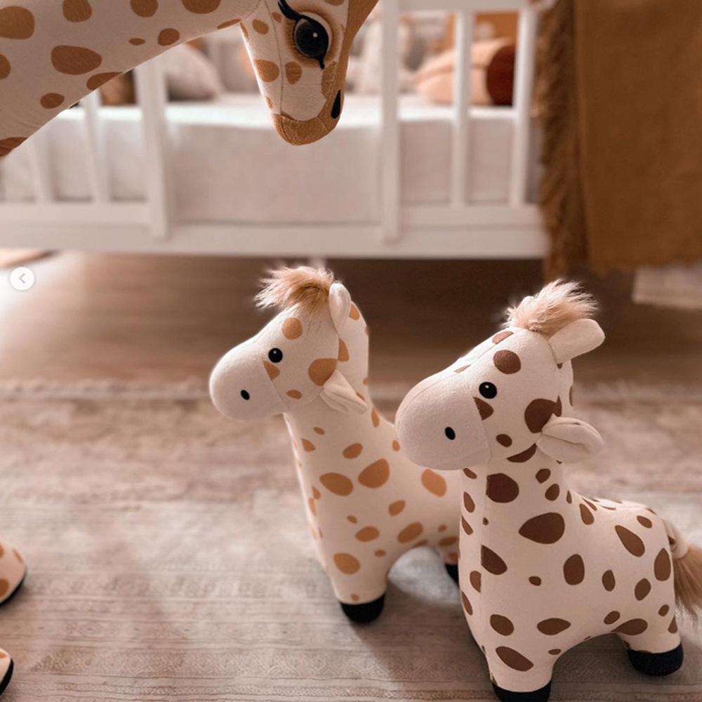 New Cute Giraffe Deer Plush Toy - Baby Comfort Doll for Children's Room Decoration