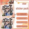 Korean Star Laser Sticker Pack - 50 Sheet DIY Stationery Decoration