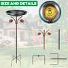 Garden Birdbath 97cm Standing Metal Bird Bath Decorative Vintage Bird Bath Feeder Bowls for Outdoor Patio Yard Lawn Garden Decor
