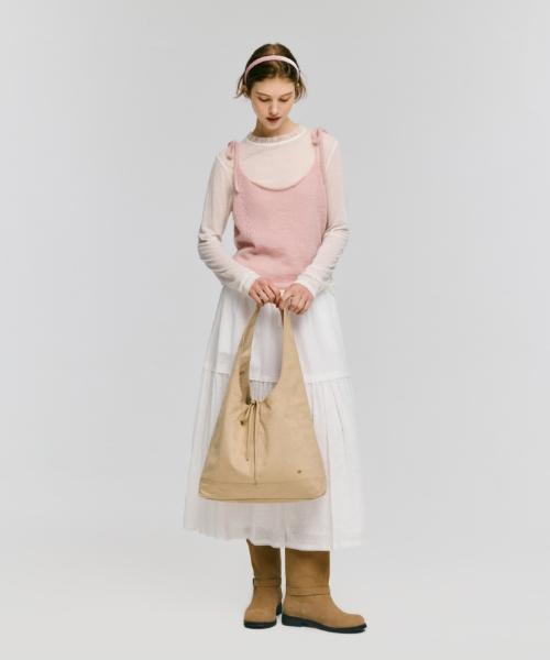 Depound Pino Bag Hobo Suede Large [Light Beige]
