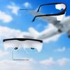 Protective Safety Glasses Eye Protection Goggles CE Ansi Z87 Anti Fog Shading Eyewear for Pilot IFR Training Aviation Flight