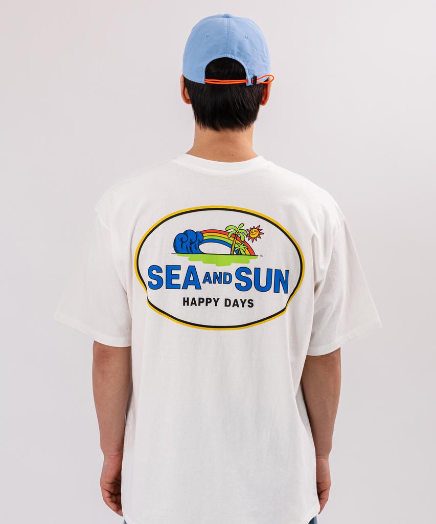 BIGWAVE COLLECTIVE C&Sun Happy Days Short Sleeve T-Shirt (Off-White)