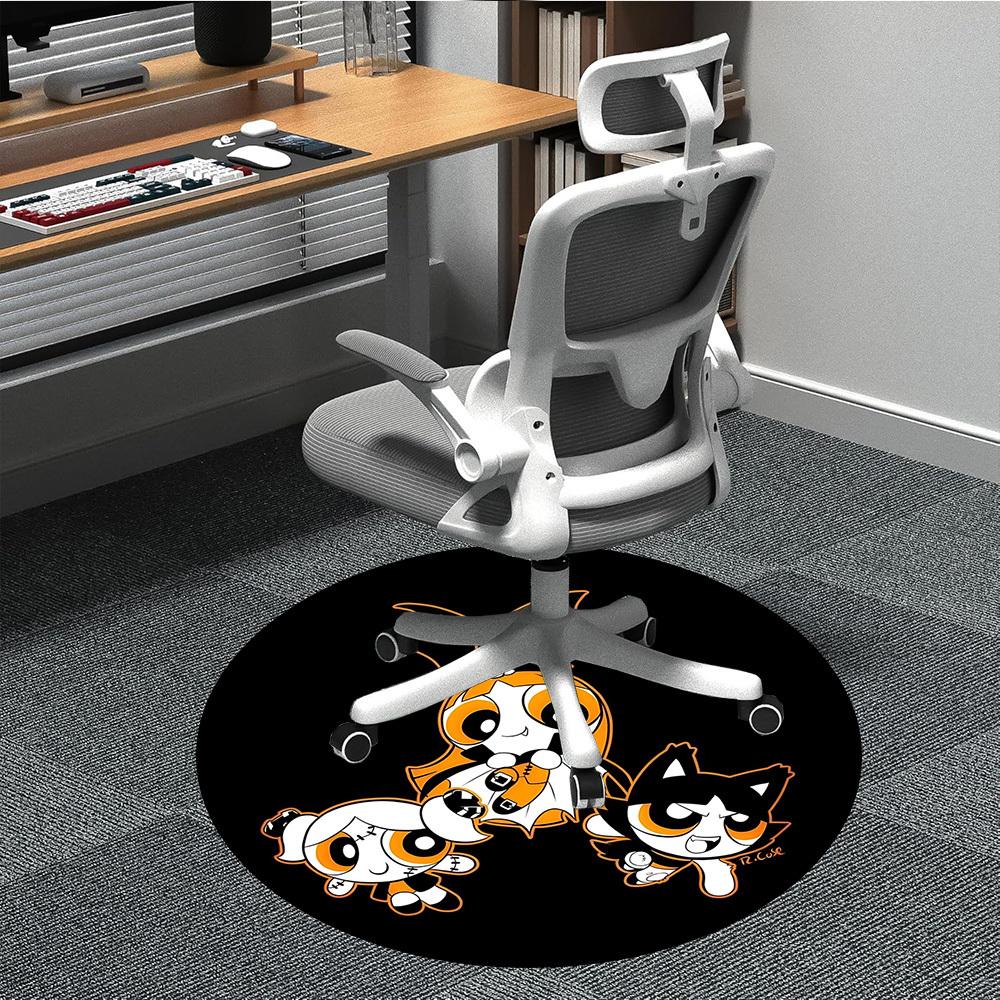 

1pc Powerpuff Girls Chair Carpet for Office, Non-slip, Soft and Durable Office Rug, Perfect for Office yy251226011 80cm by 80cm