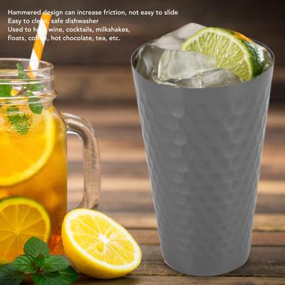 Multipurpose 304 Stainless Steel Moscow Mule Mug Black Plating Without Handle Stainless Steel Tumbler Drinking Cup Bar