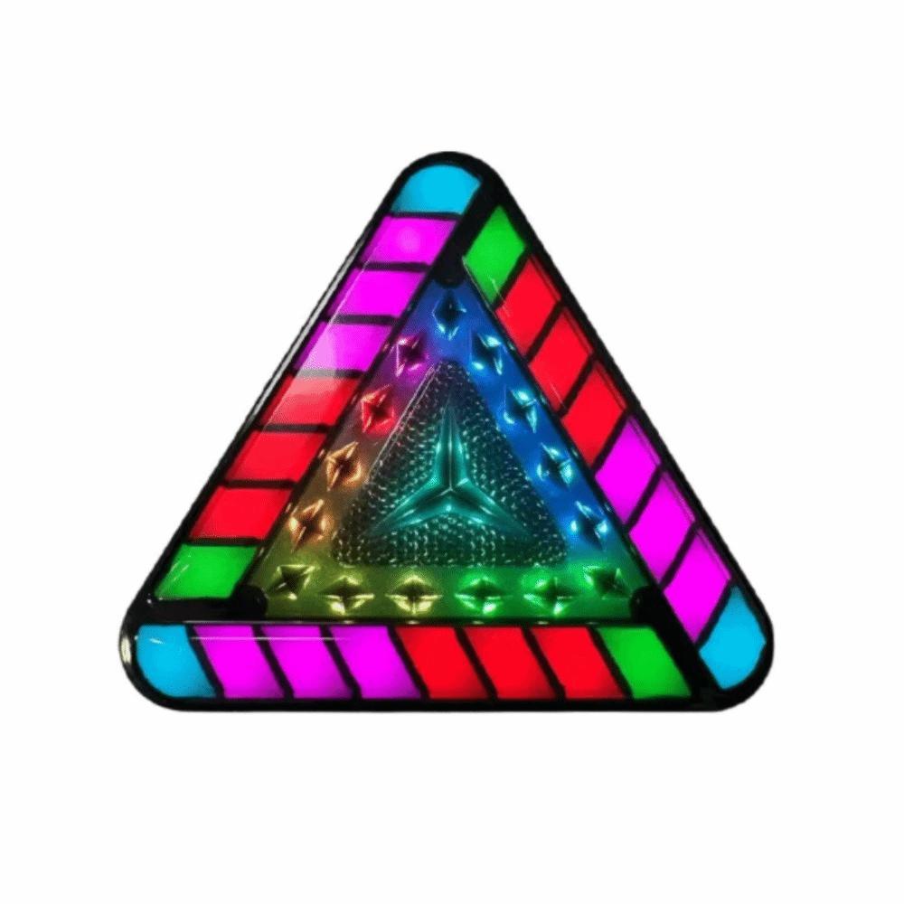 RGB Color Tail Lights Tricolor Triangular LED Lights Universal Strobe Light Modification Parts
