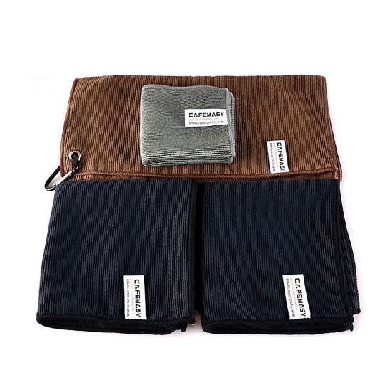 

4 шт. Полотенце для бариста, супер впитывающее, многофункциональное, толстое, для чистки кофемашины на кухне B