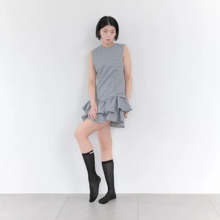 [IHM26SS07] Loose Fit Knee Socks Black