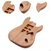 Unfinished Electric Guitar Body, Wood Blank Barrel, DIY Project for Luthiers