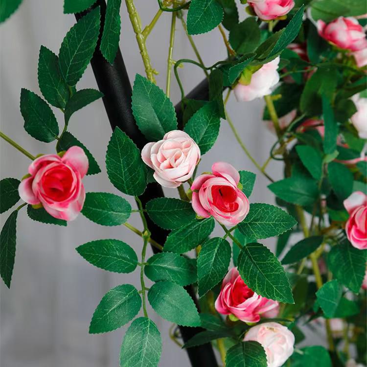 Artificial Rose Vine Wall Hanging for Indoor Decoration