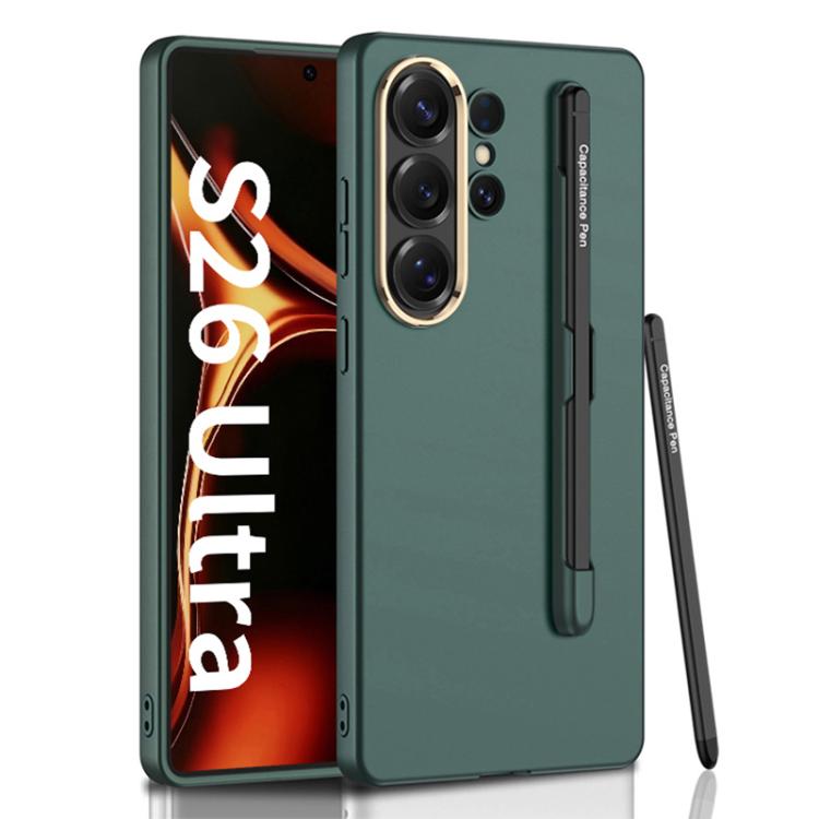 Protective Case for Samsung Galaxy S26 Ultra 5G GKK Ultra-thin Full Coverage PC Phone Case with Pen Slot & Stylus for Samsung Galaxy S26 Ultra 5G&Opp Bag