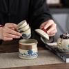 Portable Peony Ru Kiln Tea Set
