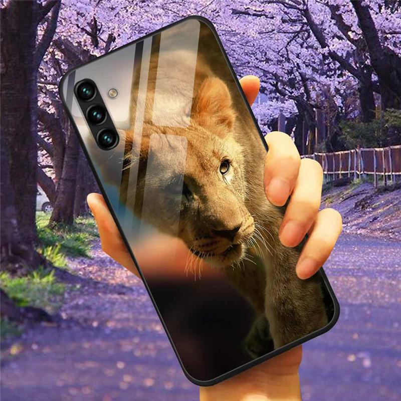 For Samsung A34 A54 A14 A7 2018 Case GalaxyA54 Glass Tempered Hard Cover Coque for Samsung Galaxy A34 5G GalaxyA34 Space A 14