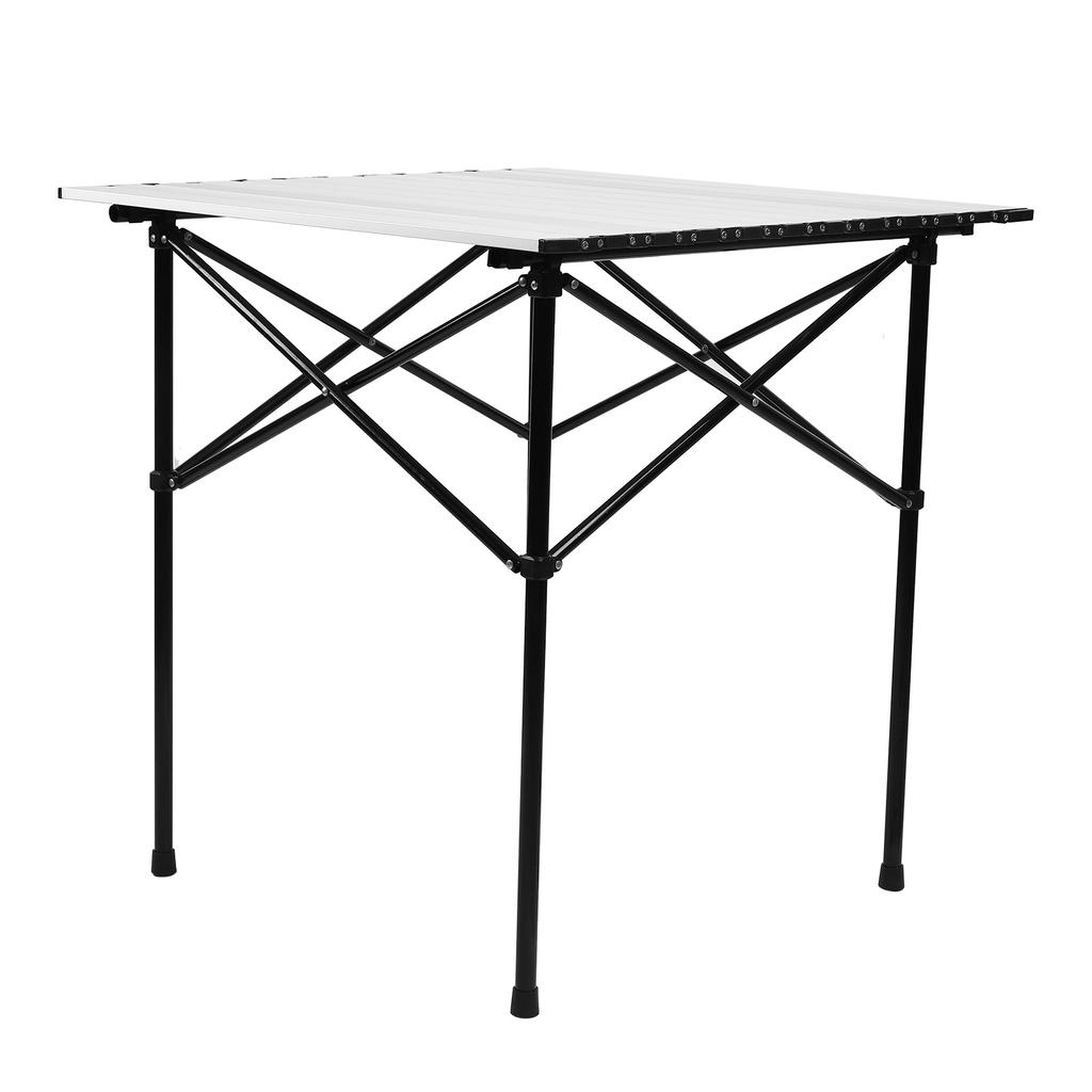 Portable Lightweight Aluminum Alloy Camping Foldable Square Table with Storage Bag