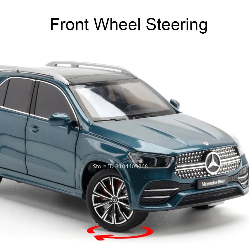 1:24 GLE350 GLS63 SUV Spielzeugauto Modell Legierung Druckguss Pull-Back Türen Geöffnet Sound Licht Geländewagen Modelle Jungen Geburtstagsgeschenke