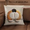 2D Cute Corgi Butt Designs Cushion Covers Pattern Cushion Cover Suitable For Sofa Bedroom Car Pillow Cover