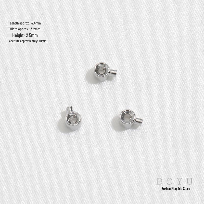 14K Gold Positionierverschluss Schließe Clip für DIY Perlenkette - Farbbeständige Perlenendkappe