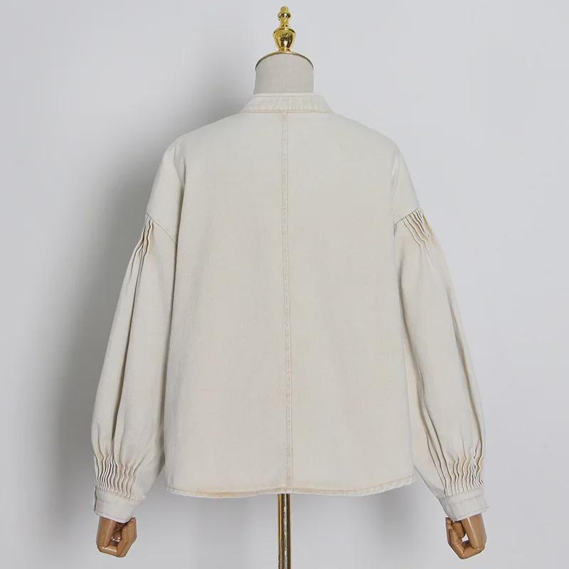 2025 Fashion Casual Distressed Denim Jacket & High Waist Lace-Up Shorts Two-Piece Suit