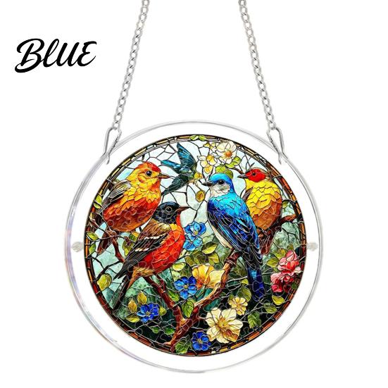 Garden Decorative Suncatcher Acrylic Puzzle Suncatcher Stained Glass Style Window Hanging Sun Catcher Panel DIY Colorful Art Jigsaw for Home Decor