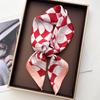 70*70Cm Luxury Square Scarf For Women Elegant Ladies Hijab Neckerchief Soft Stain Imitation Silk Scarves Shawl For Travel