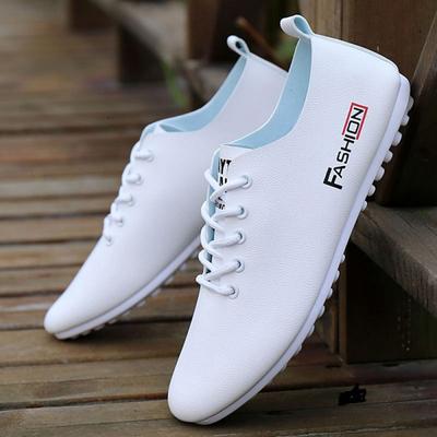 Moda Męska Nowe Skórzane Oddychające Buty Do Jazdy Wiosna Jesień Antypoślizgowe Męskie Buty Groszkowe Brytyjskie Casualowe Trampki Sapatos De Couro Masculino
