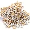 50-100pcs/lot 4/6mm CCB Spacer Beads Round Ring Beads Big Hole Loose Beads For Jewelry Making DIY Necklace Bracelet Accessories