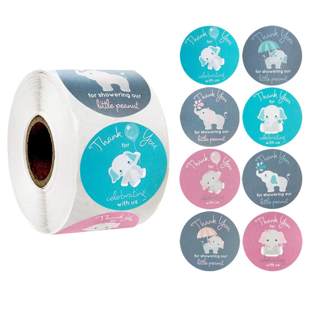 Custom Decal Stickerbook 8 Styles Cartoon Animals Thank You Note X042