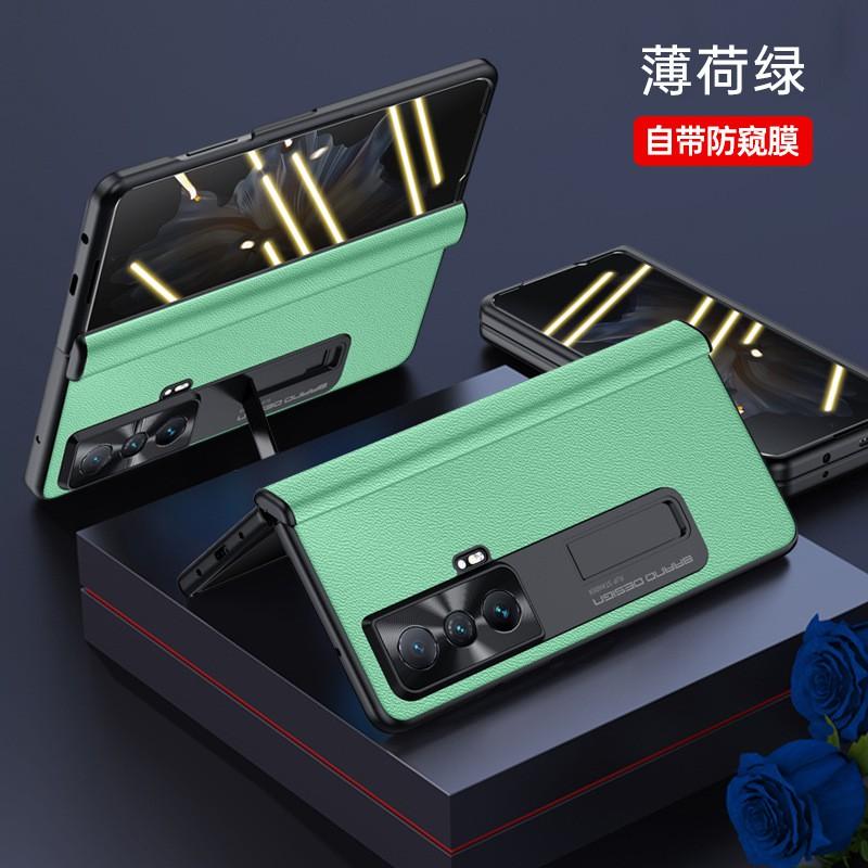 Full Coverage Foldable Phone Case Honor Magic V With Hinge Protection Stand Support Anti Drop Leather Cover