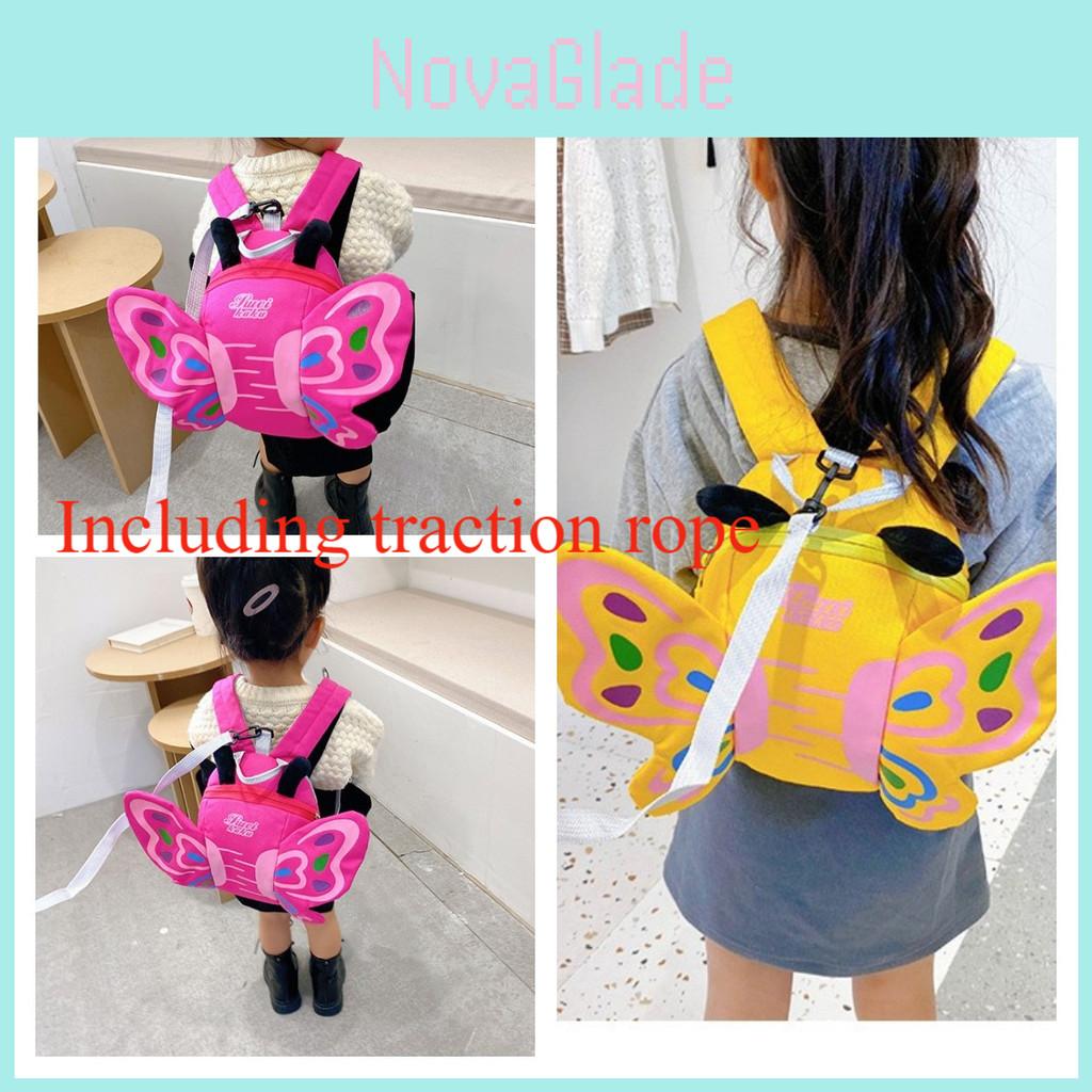 Lost-proof Children's Schoolbag With Three-dimensional Butterfly Design
