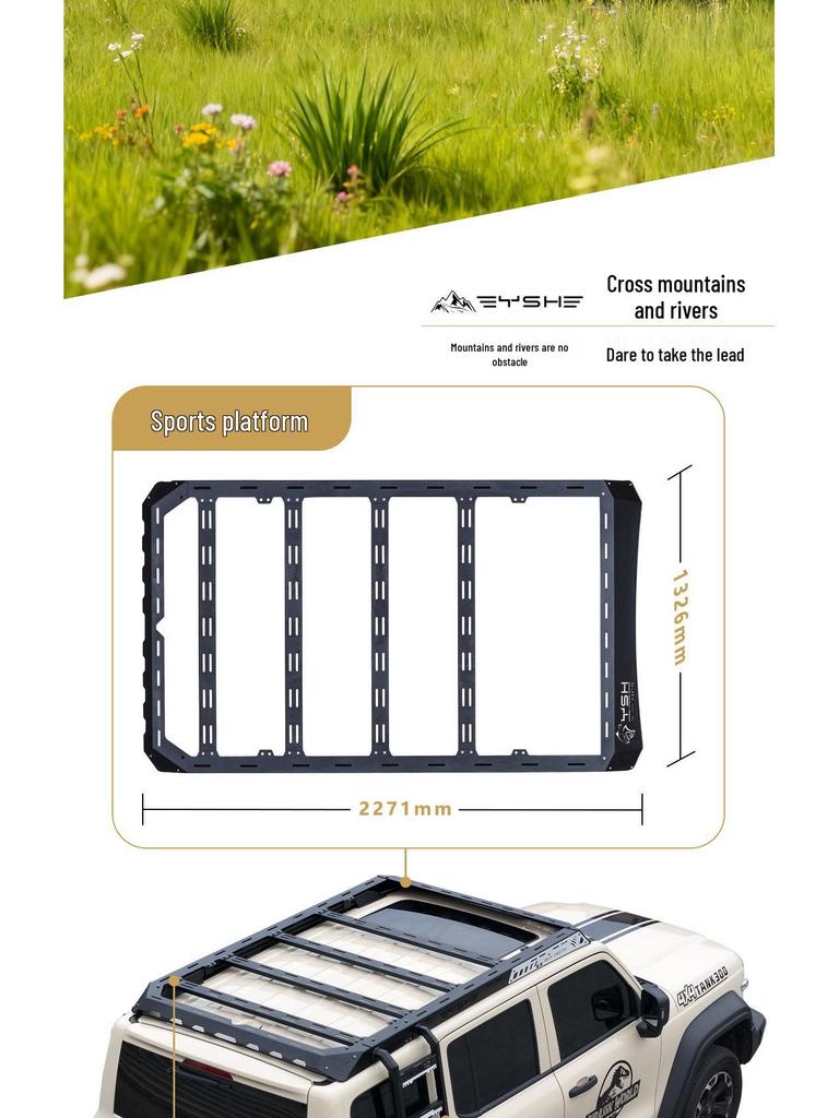 Compatible with Tank 300 Black Panther Roof Luggage Rack Expansion, Platform Side Ladder, and Side Mech Backpack.