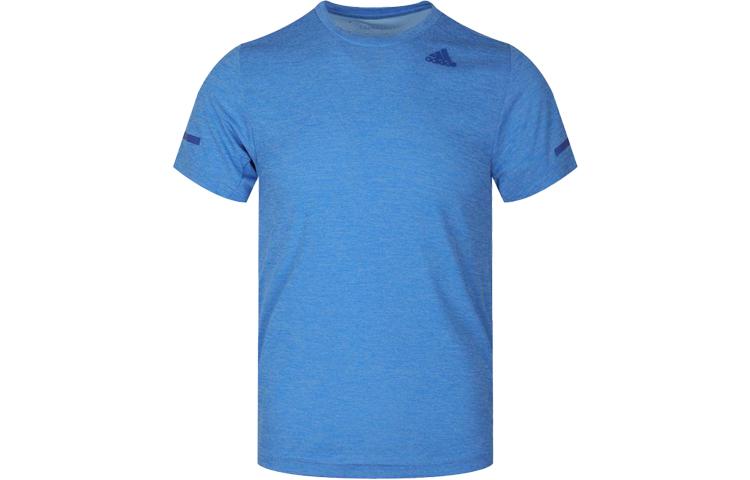 Adidas T Shirts Men s Blue Crew Neck Moderate Straight Fit FL8582 S