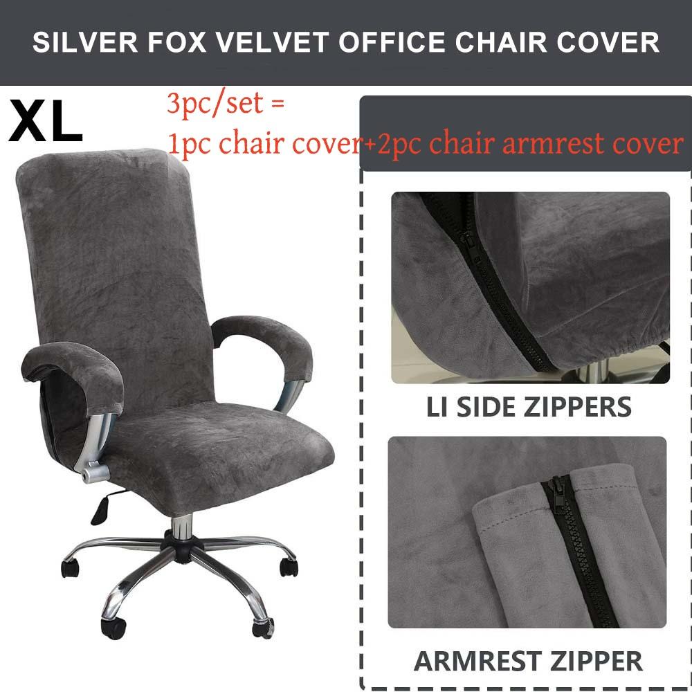 Office Computer Chair Cover, Elastic Armchair Protector, High-quality Dust-proof Armrest, Velvet Gaming Chair Cover, Detachable