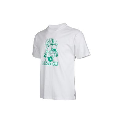 SB Skateboarding Print Locker Strick Kurzarm T-Shirt Herren Tops Weiß DD1309-100
