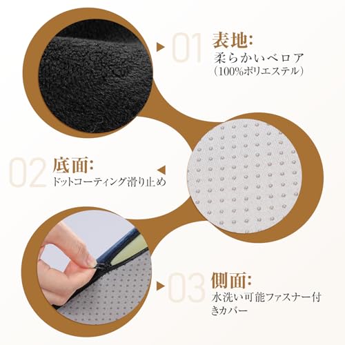 Baiinin Under-Desk Footrest [Chiropractor-Supervised, Reduces Knee and Ankle Strain] Ankle Support, 2-in-1 Multifunctional Cushion, Lightweight and Co